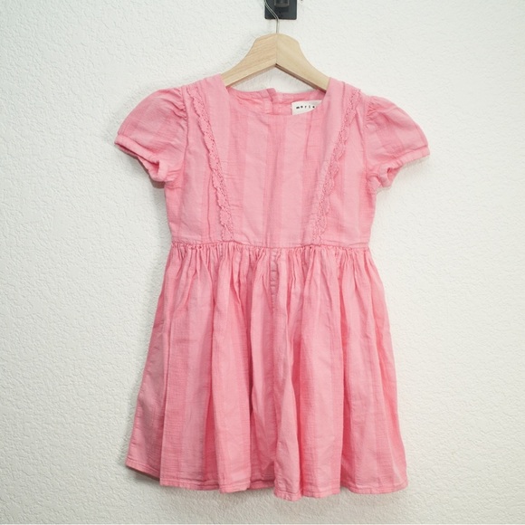Morley Other - NEW Morley girls dress size 5 designer Pink Ruffles summer Cotton School Party